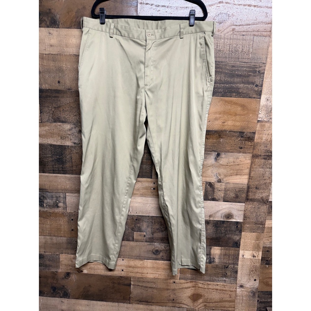Nike Golf Dri-FIT Mens Flat Front Chino Pants Khaki Tan 40
